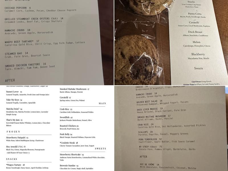 Bearcat Menu