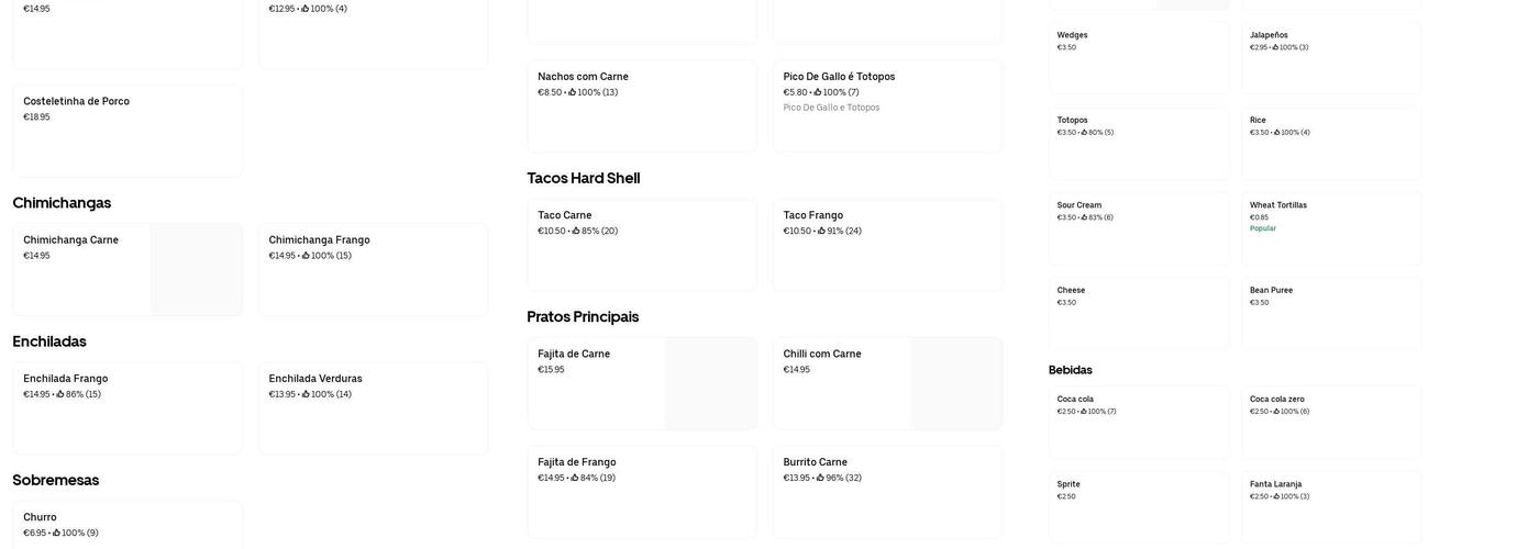 O Coreto Menu