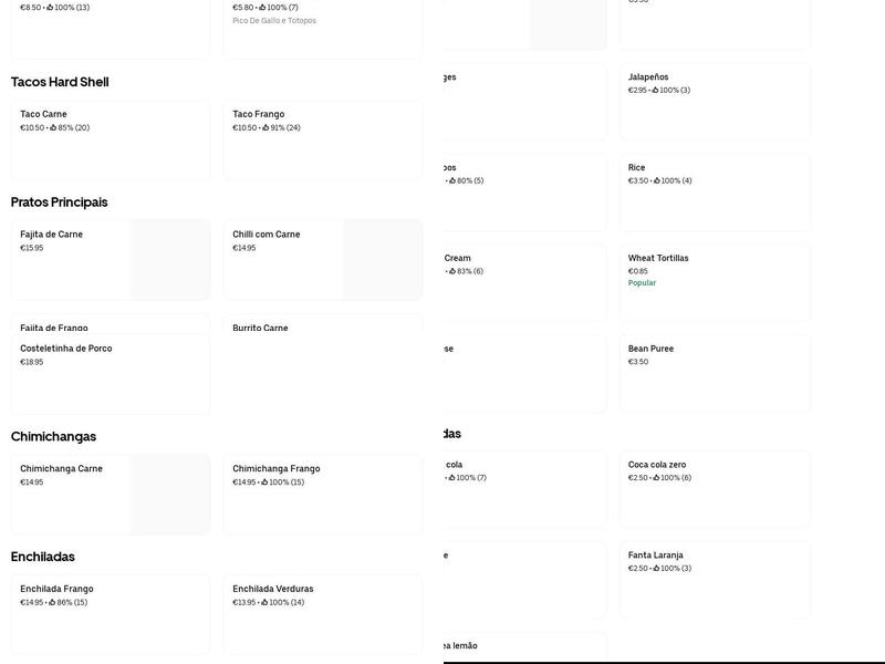 O Coreto Menu
