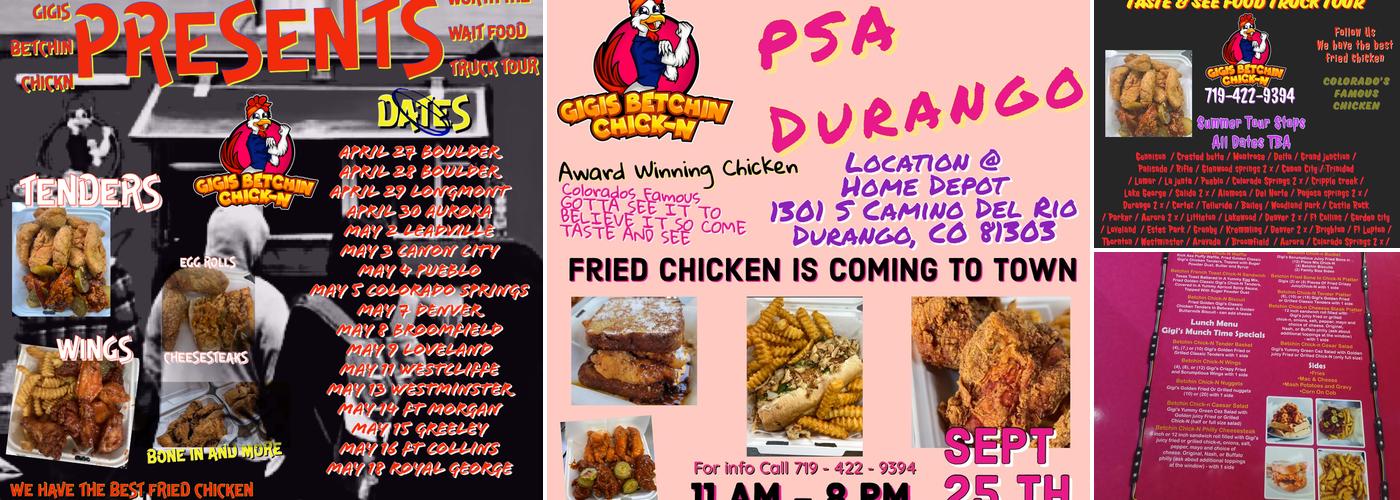 GiGi’s Betchin Chick-N Menu