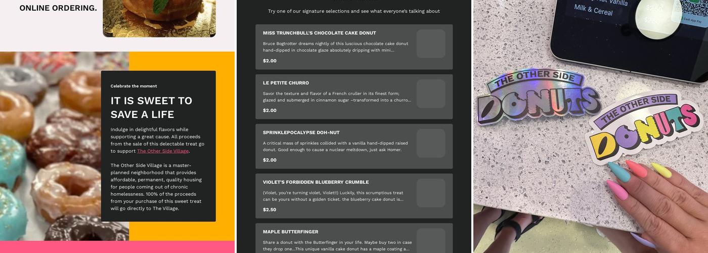 The Other Side Donuts Menu