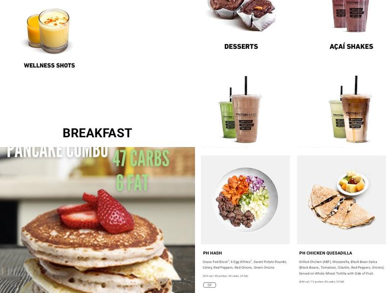 ProteinHouse Menu