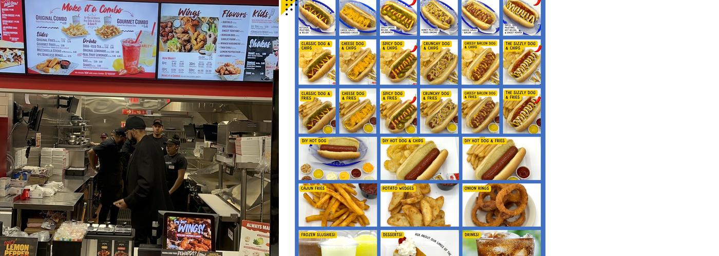 Charleys Cheesesteaks and Wings – Inside Walmart Menu