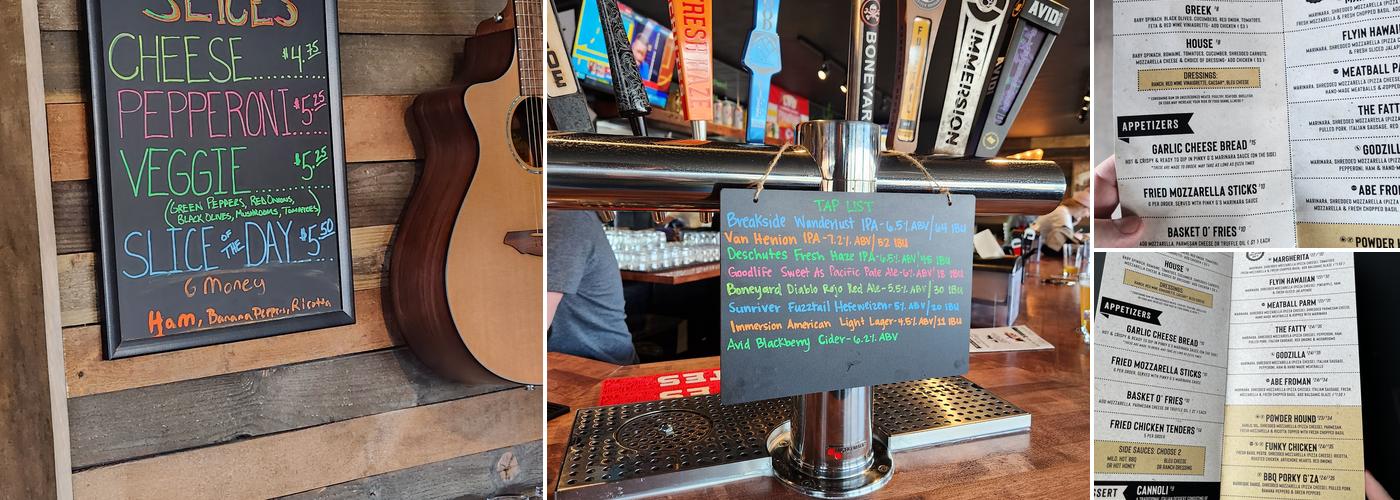 Pinky G's Pizzeria - Bend, OR Menu