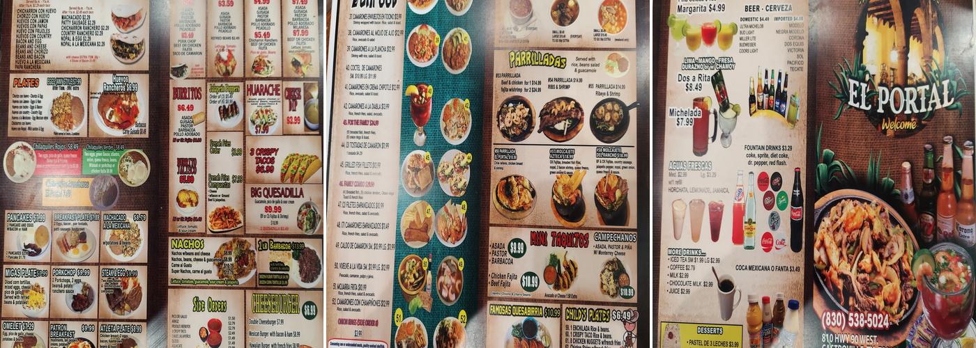El Portal de Jalisco Menu