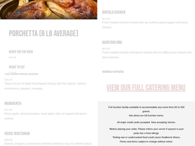 Bronzetti's Pizza & Kitchen Menu