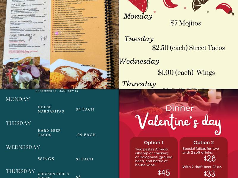 Garcia's Kitchen Menu