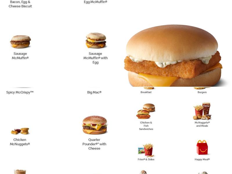 McDonald's Menu
