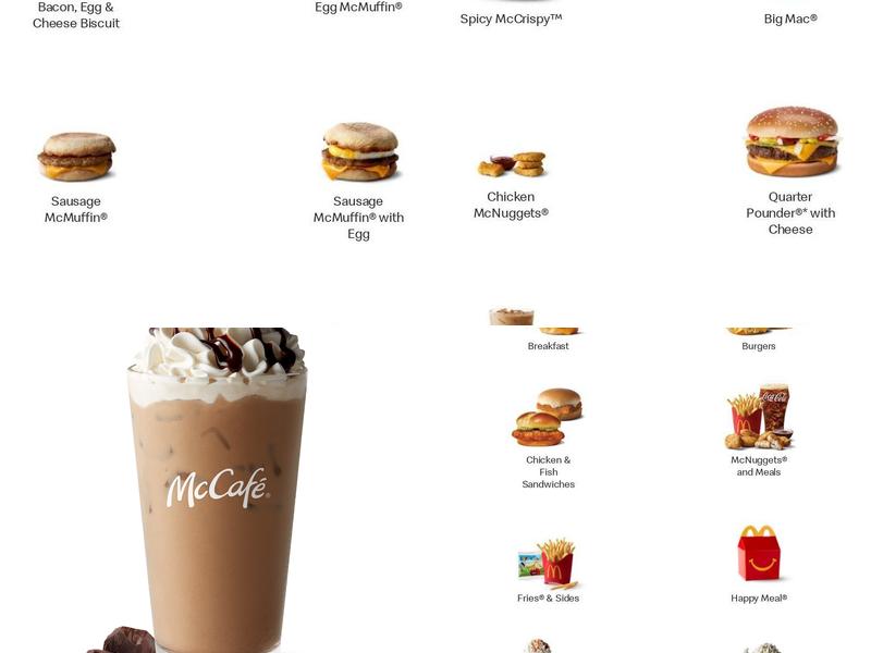 McDonald's Menu