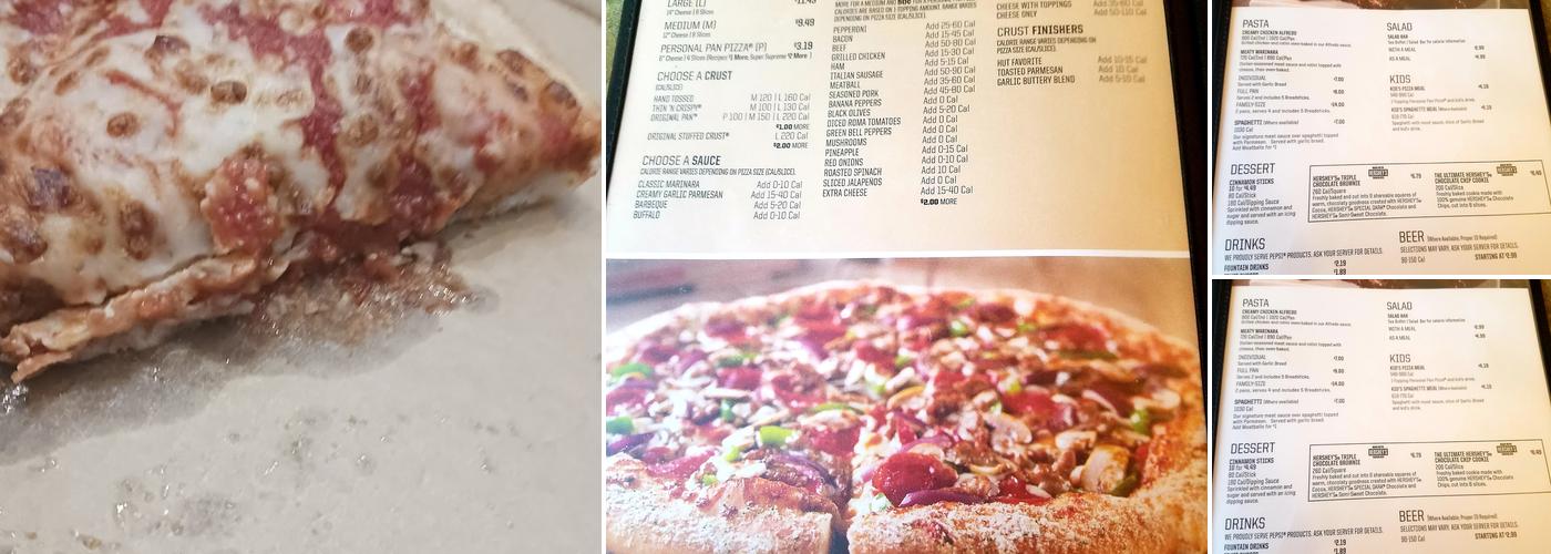 Pizza Hut Menu