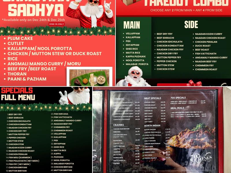 705 Cravings Menu