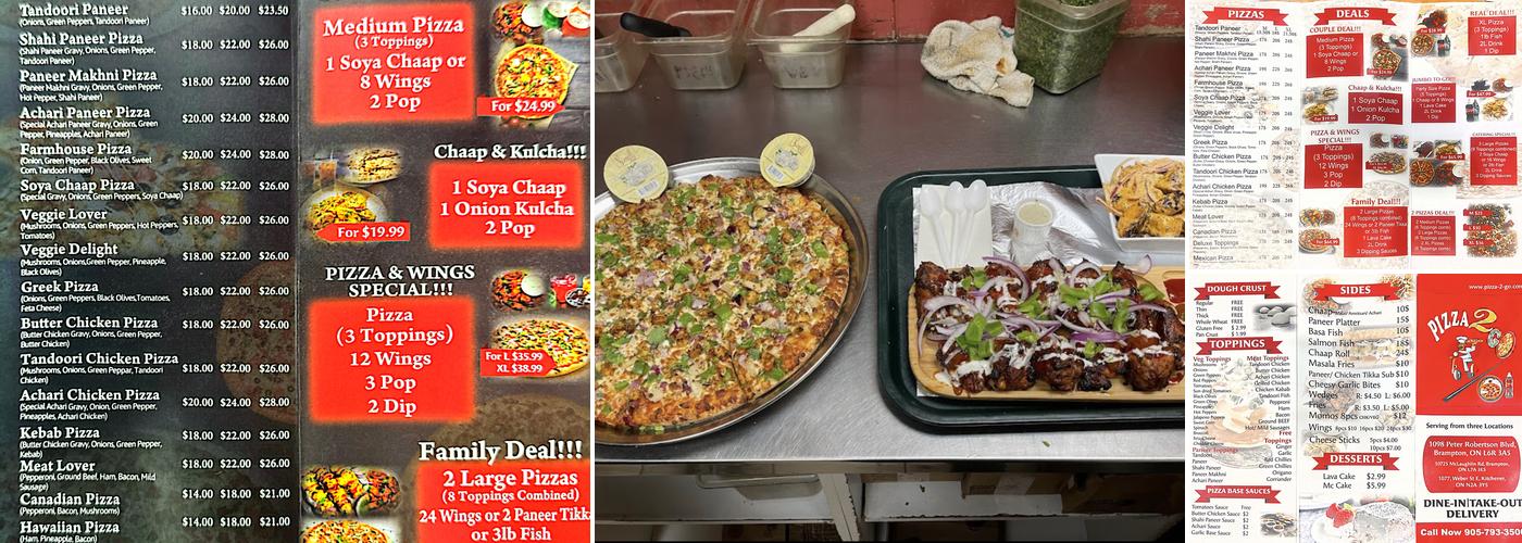 Pizza2Go Menu