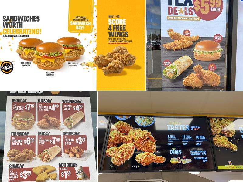 Church’s Texas Chicken Menu
