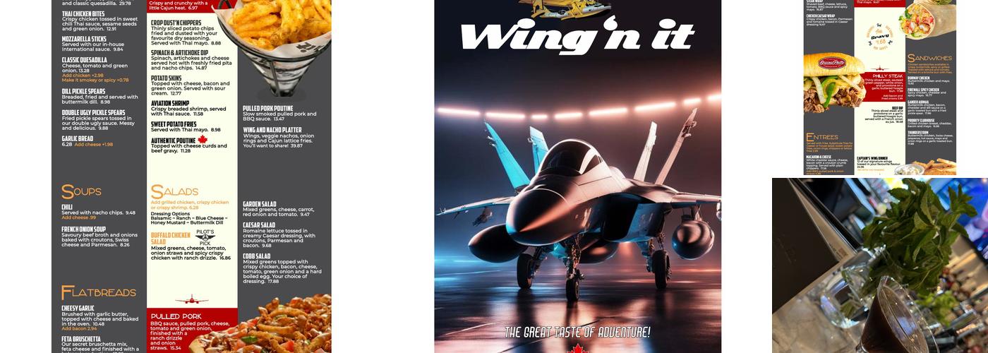 Wing'n it Menu
