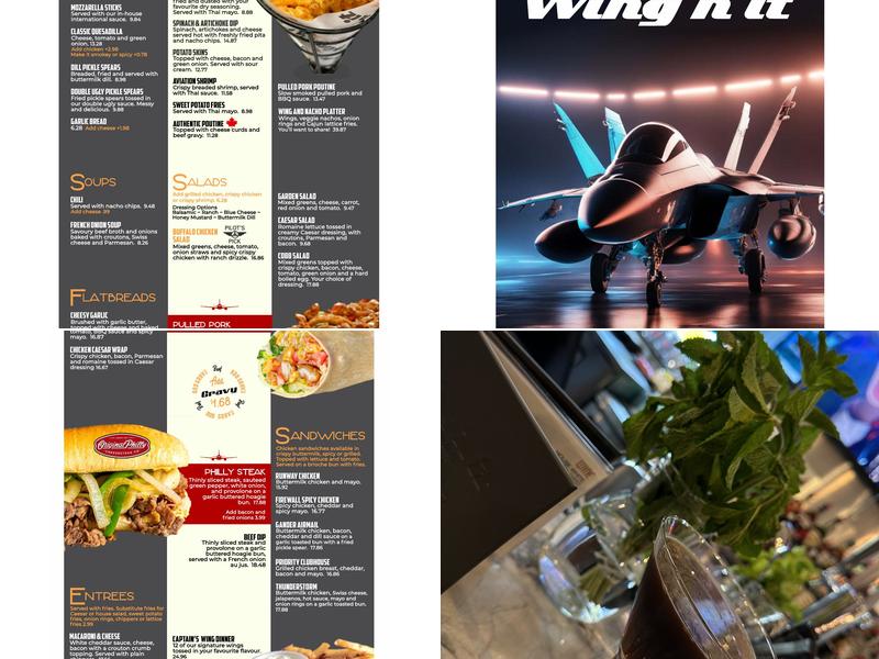 Wing'n it Menu