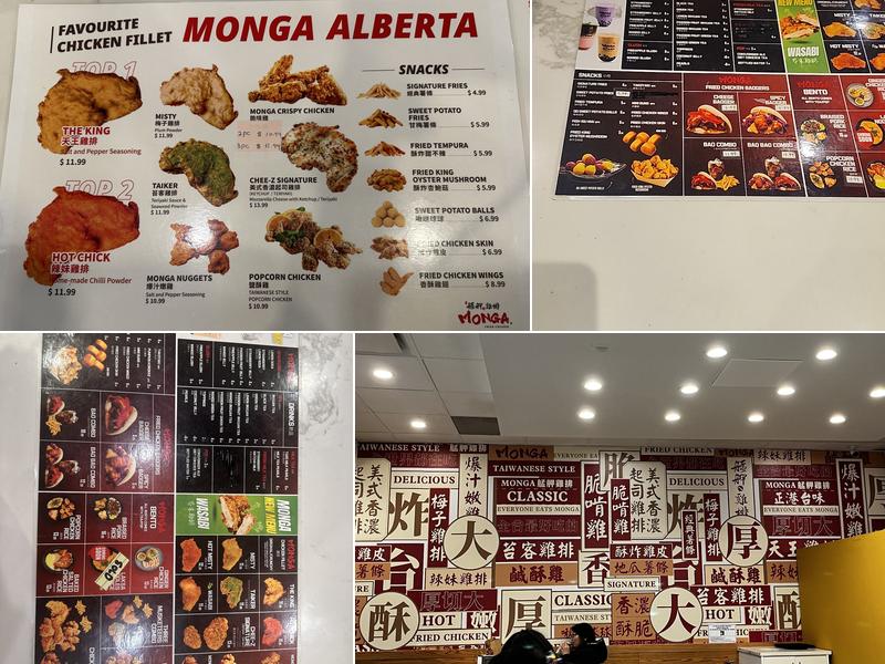 Monga Fried Chicken Menu