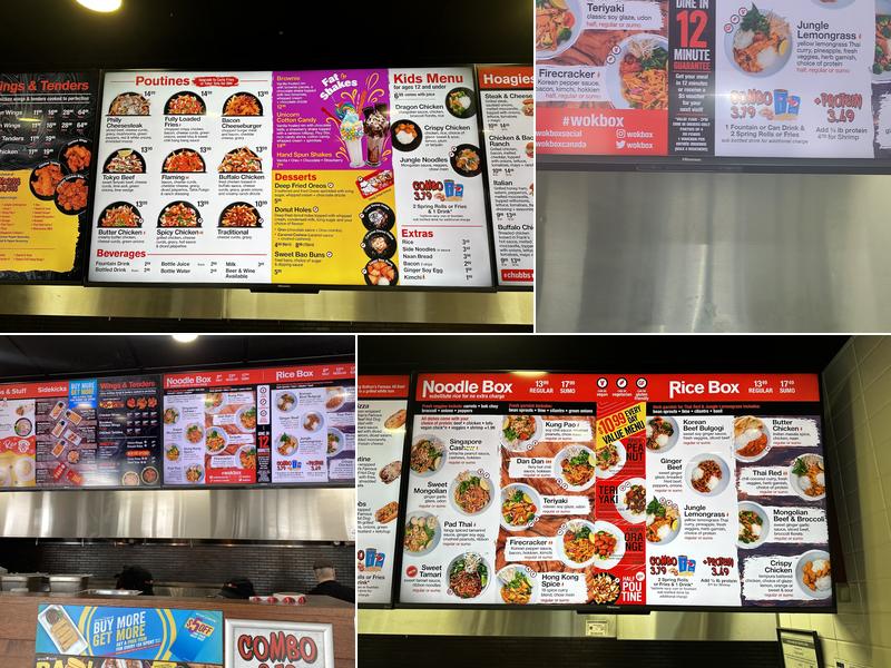 Wok Box & Chubbs - Macleod Trail Menu