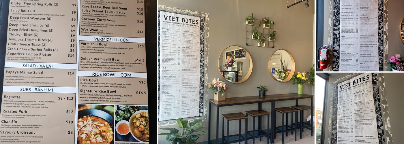 Viet Bites Menu