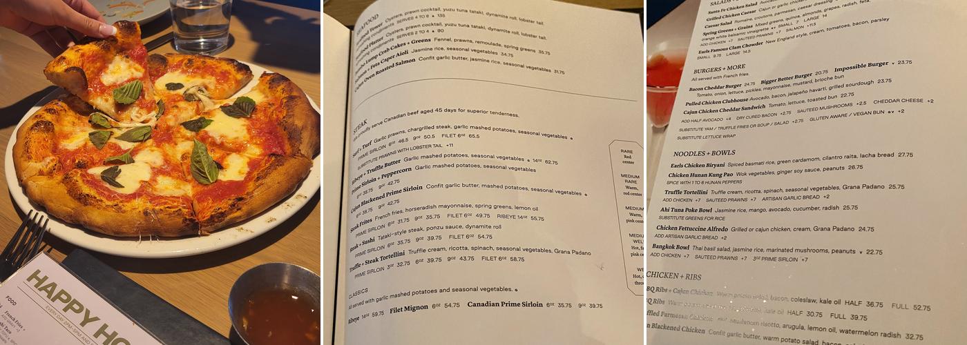 Earls Kitchen + Bar Menu