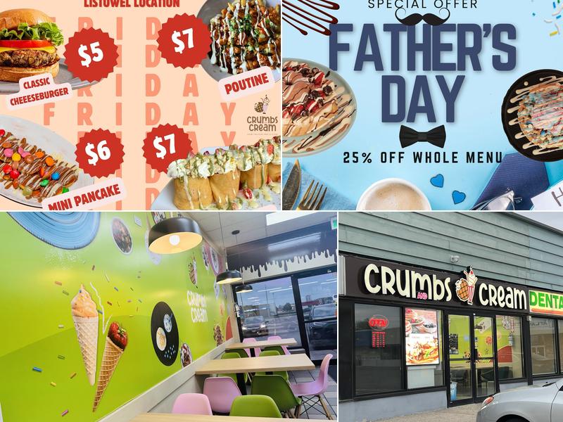 Crumbs & Cream Dessert Cafe 425 Hespeler Rd Unit 11, Cambridge