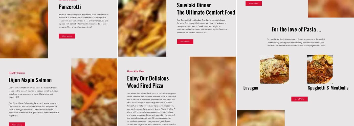 Quo Vadis Pizzeria Menu