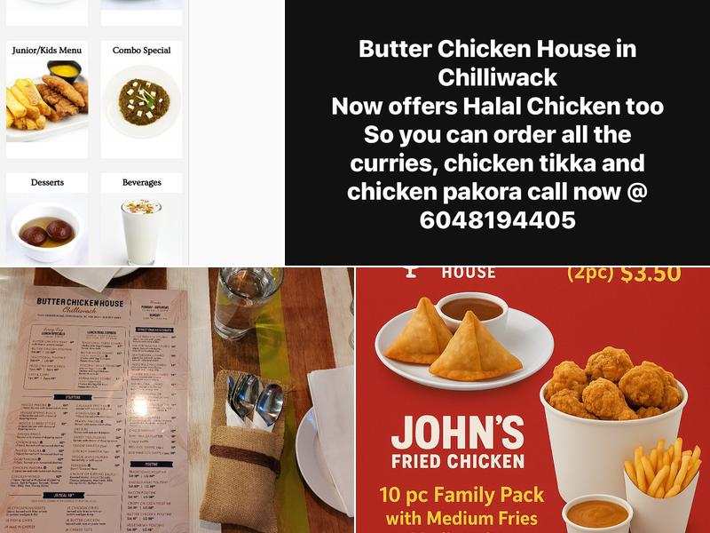Butter Chicken House Menu