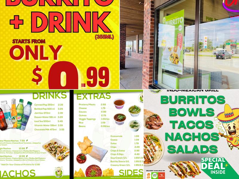 Mozzarrito Menu