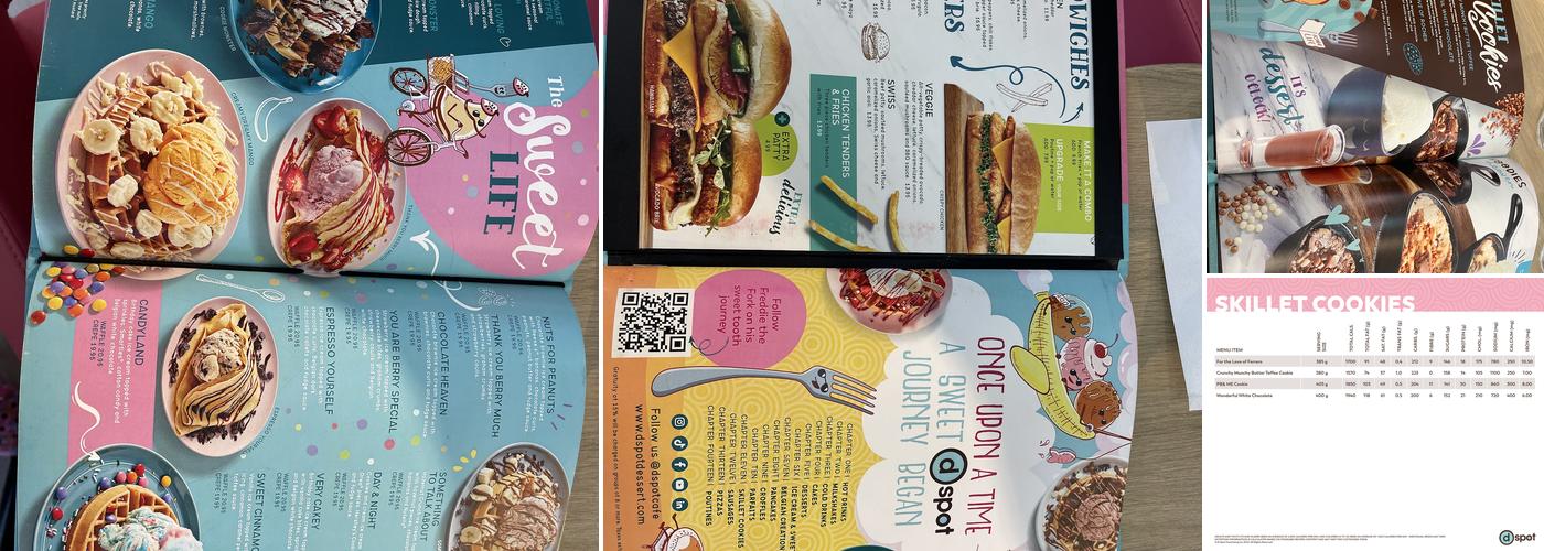 D Spot Dessert Cafe Delta Menu