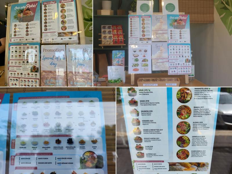 Le Poké Station (Dorval) Menu