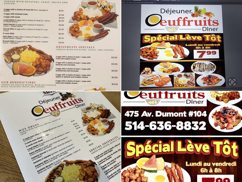 Oeuffruits Menu