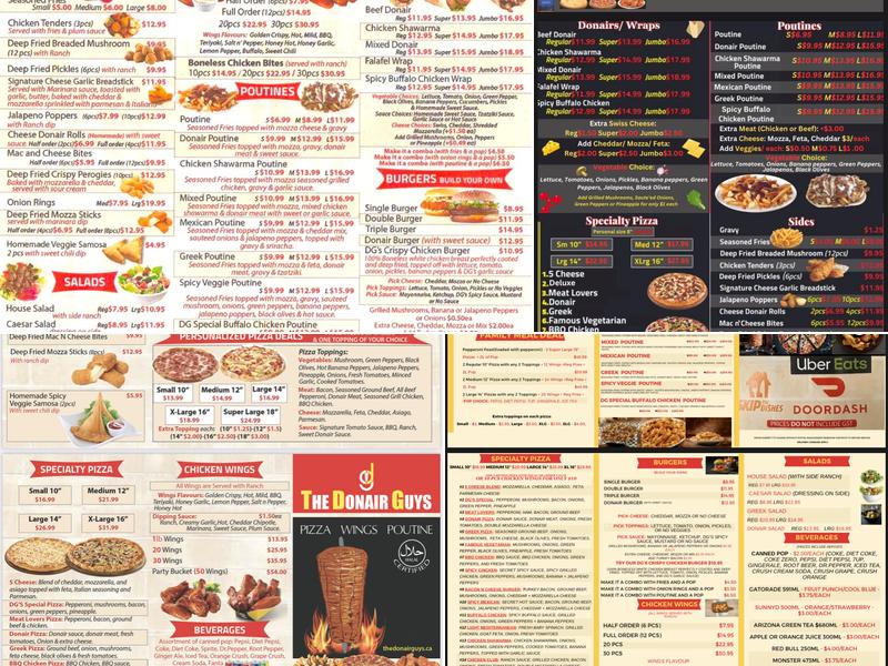 The Donair Guys Menu
