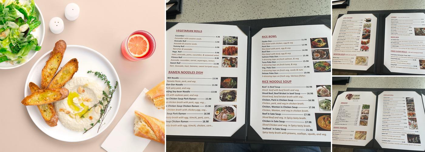Sam Sushi Menu