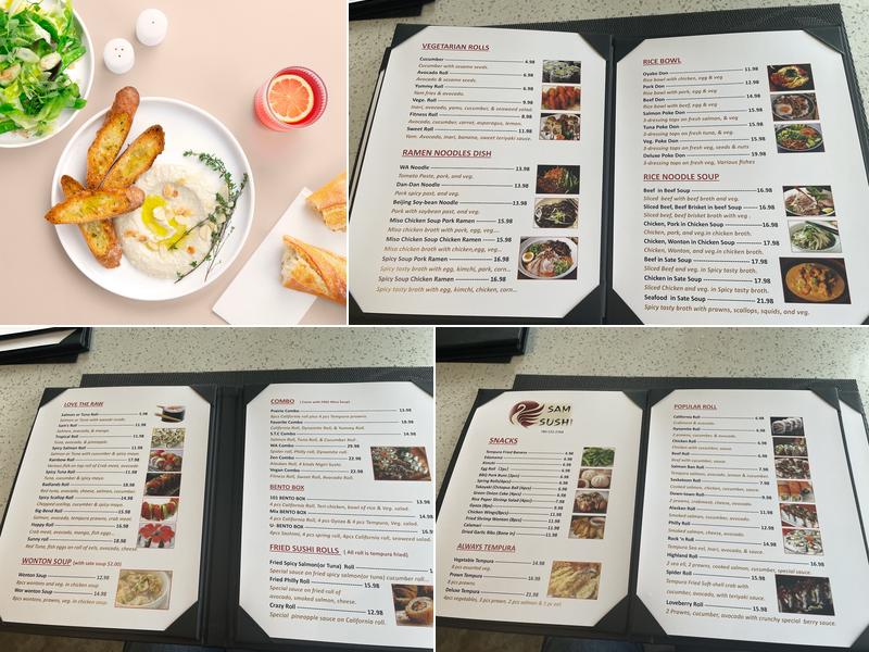 Sam Sushi Menu