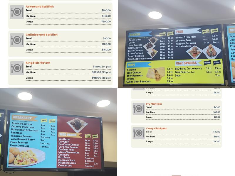 Wanda's Caribbean Kitchen Menu