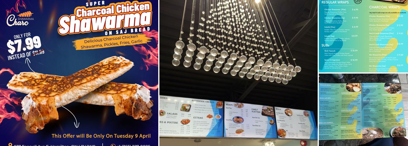 Charc Shawarma Menu