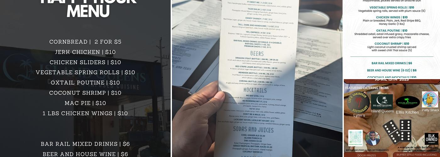 Island Queens Restaurant and Catering Menu