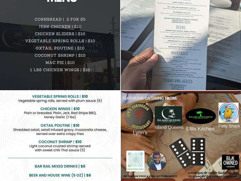 Island Queens Restaurant and Catering Menu