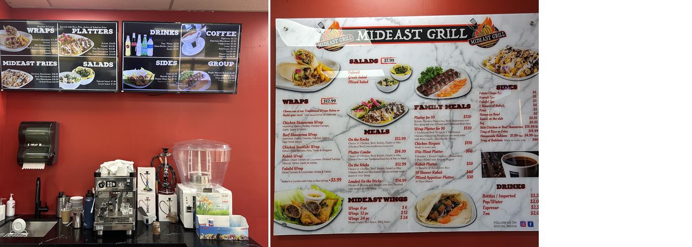 Mideast Grill Menu