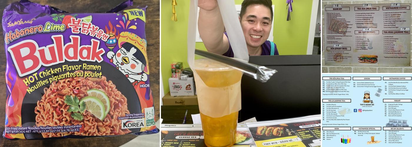 Thy’s Banh Mi Menu