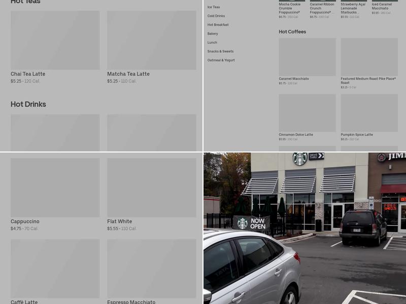 Starbucks Menu
