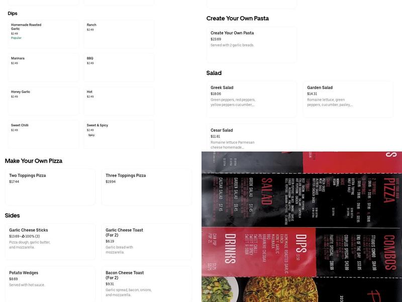 Pizza Studio Menu