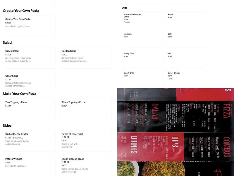 Pizza Studio Menu
