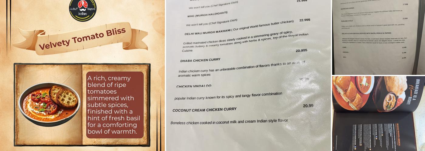 Delhi-6 Indian Bistro (Moncton) Menu