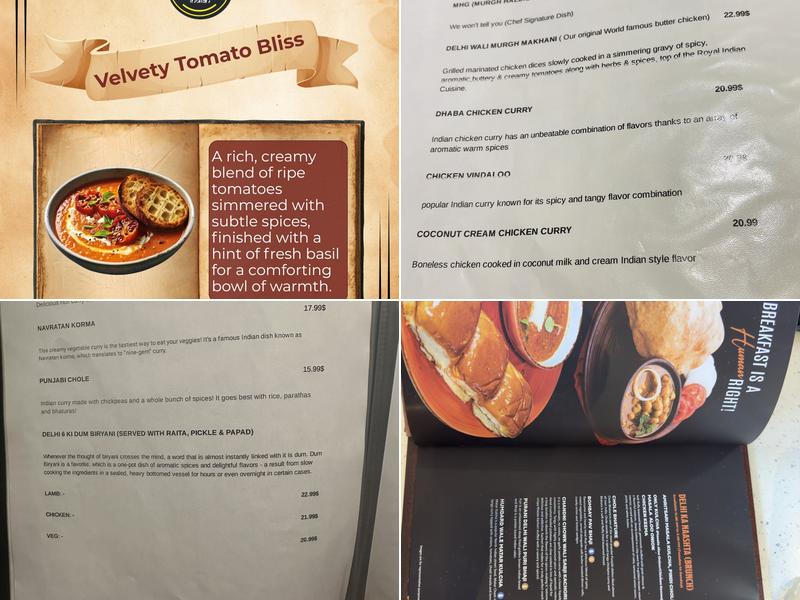 Delhi-6 Indian Bistro (Moncton) Menu