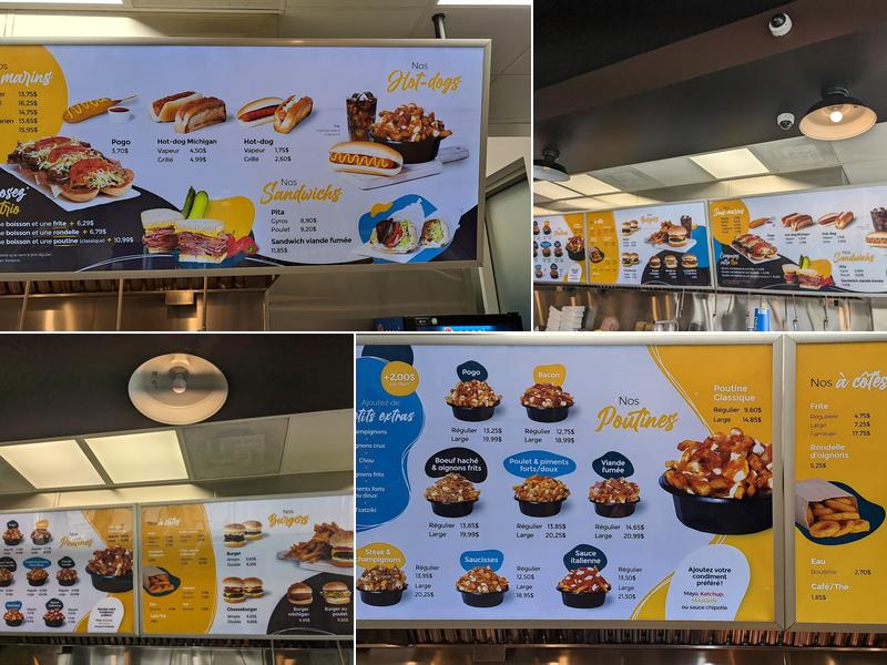 Le petit Québec Menu