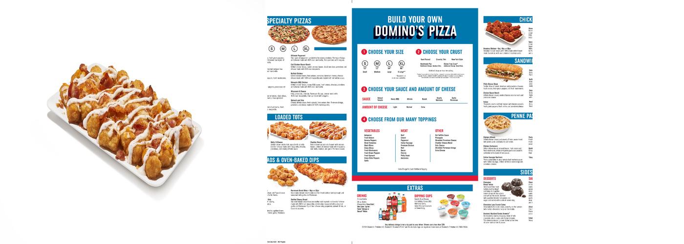 Domino's Pizza Menu