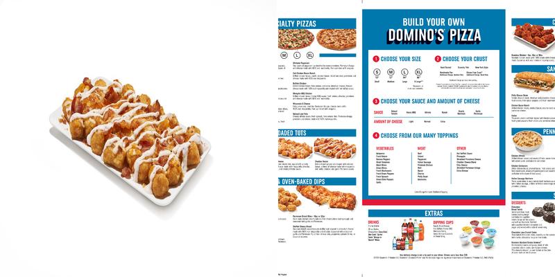 Domino's Pizza Menu