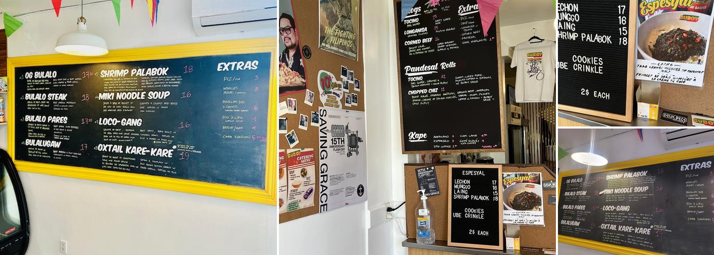 Buboy Menu