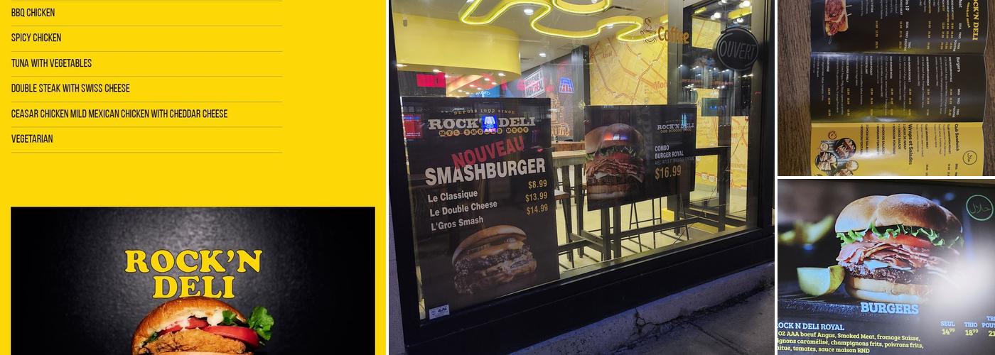 Rock'N Deli Verdun Menu