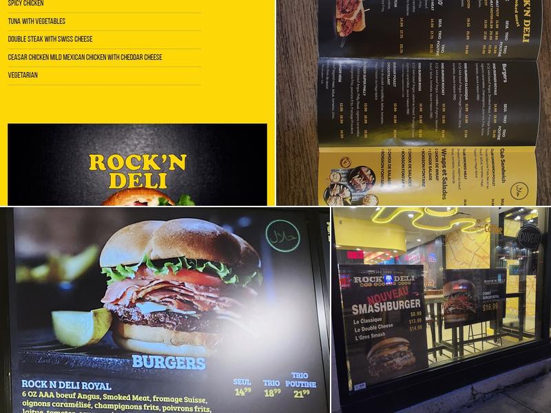 Rock'N Deli Verdun Menu